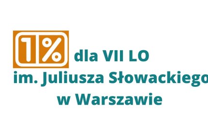 1% podatku za 2019 rok dla VII LO w Warszawie